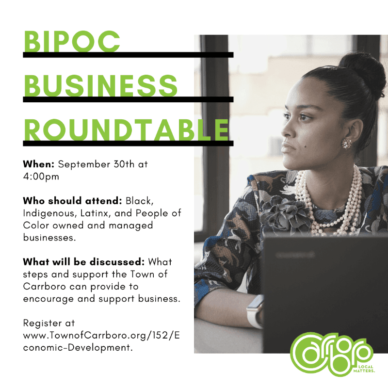 BIPOC Roundtable flyer
